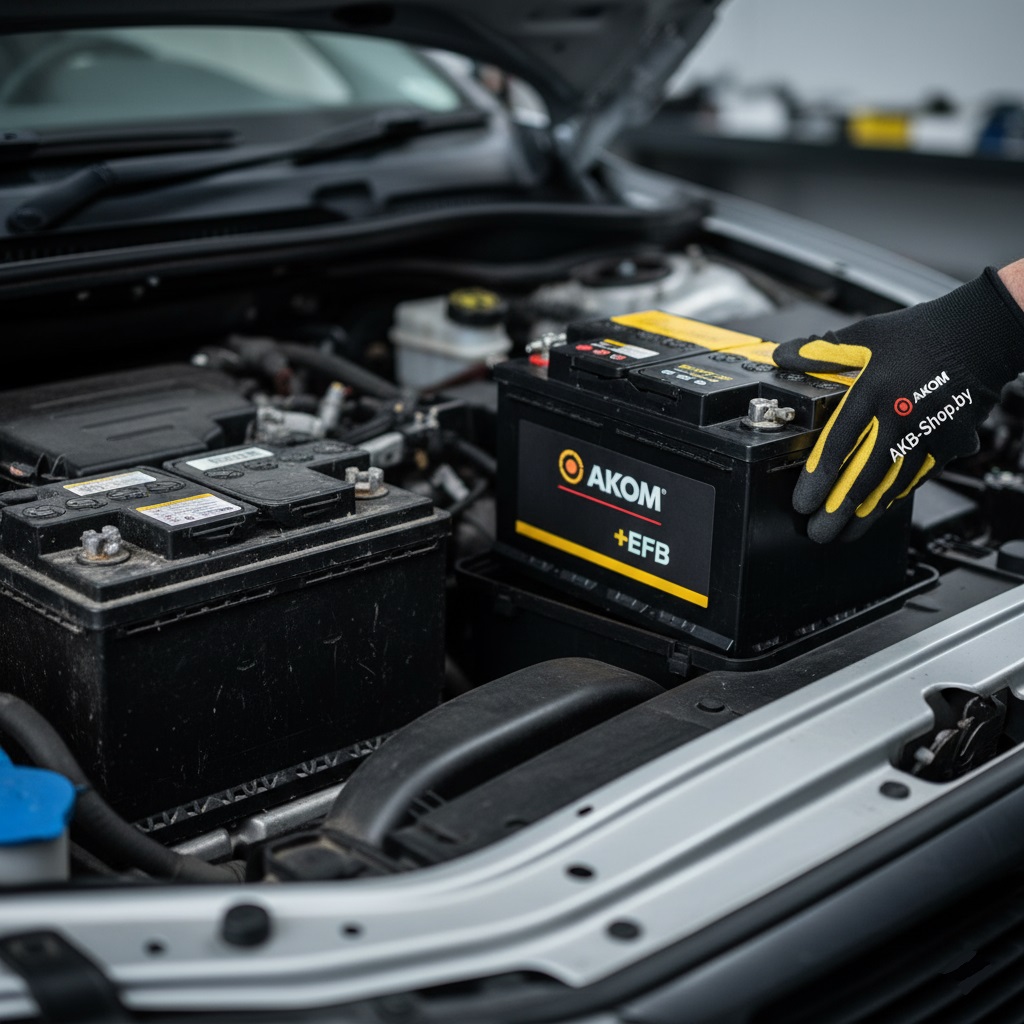 Замена старого аккумулятора на новый