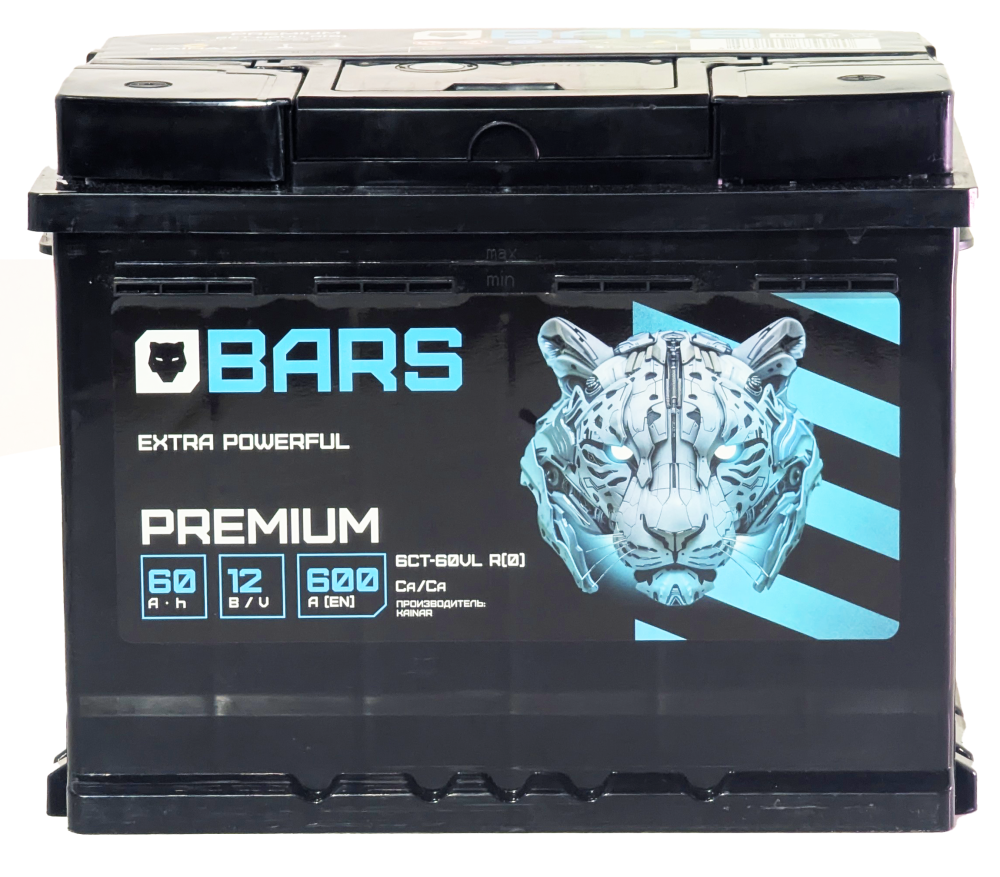 Аккумулятор BARS Premium 60 R+ (60 А·ч)  - фото2, картинка2 Аккумулятор BARS Premium 60 R+ (60 А·ч)  - фото2