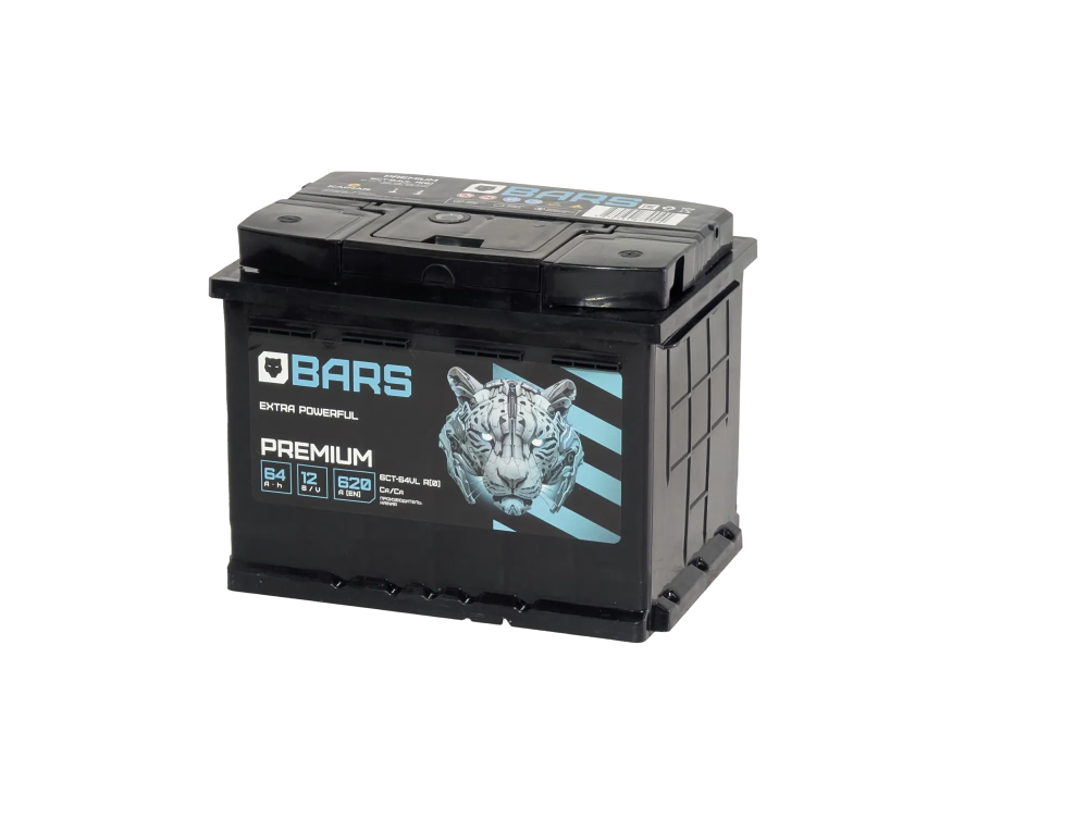 Аккумулятор BARS Premium 64 R+ (64 А·ч)  - фото, картинка Аккумулятор BARS Premium 64 R+ (64 А·ч)  - фото