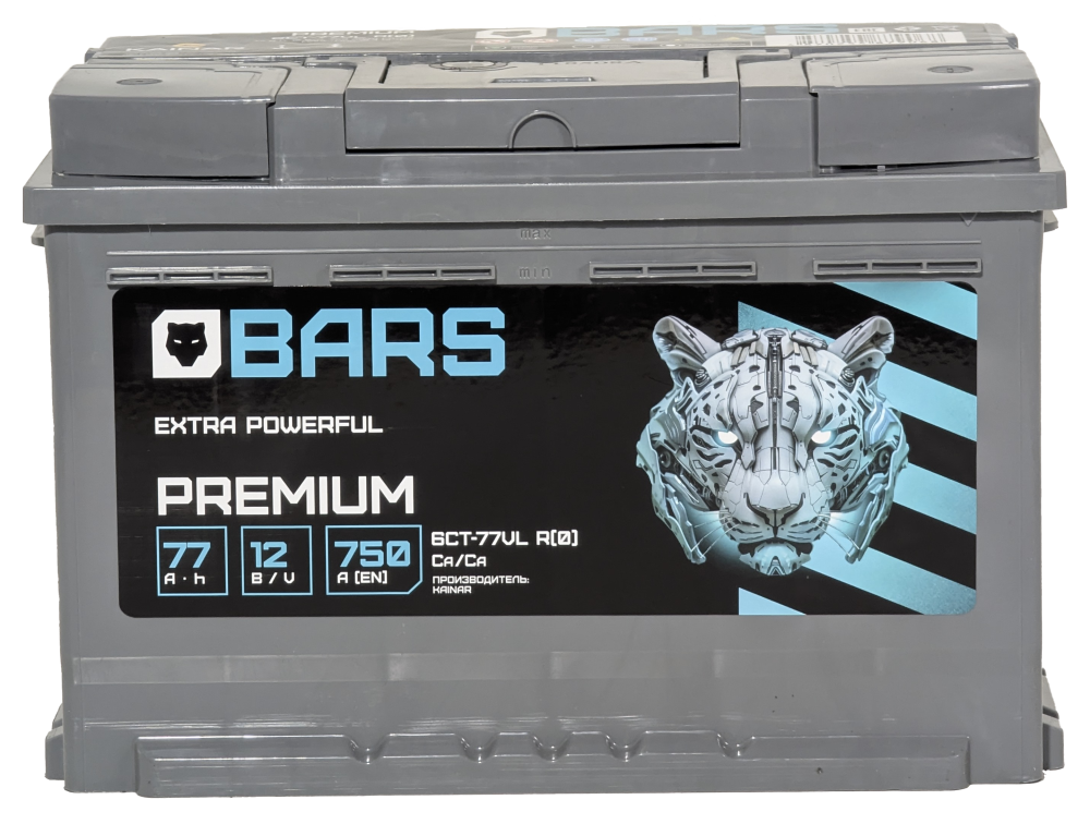 Аккумулятор BARS Premium 77 R+ (77 А·ч)  - фото2, картинка2 Аккумулятор BARS Premium 77 R+ (77 А·ч)  - фото2