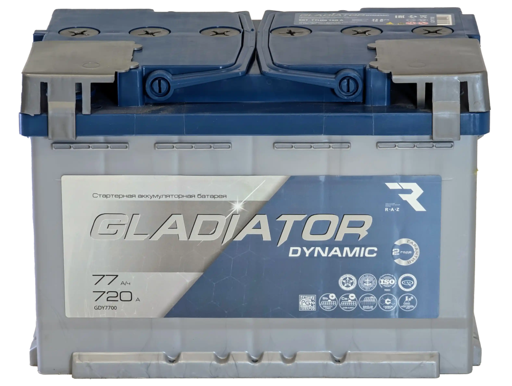 Аккумулятор Gladiator Dynamic 77 R+ (77 А·ч)  - фото2, картинка2 Аккумулятор Gladiator Dynamic 77 R+ (77 А·ч)  - фото2