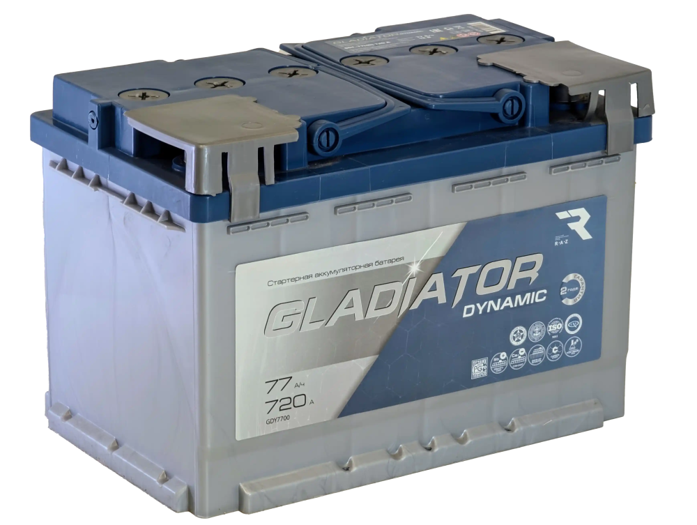 Аккумулятор Gladiator Dynamic 77 R+ (77 А·ч)  - фото3, картинка3 Аккумулятор Gladiator Dynamic 77 R+ (77 А·ч)  - фото3