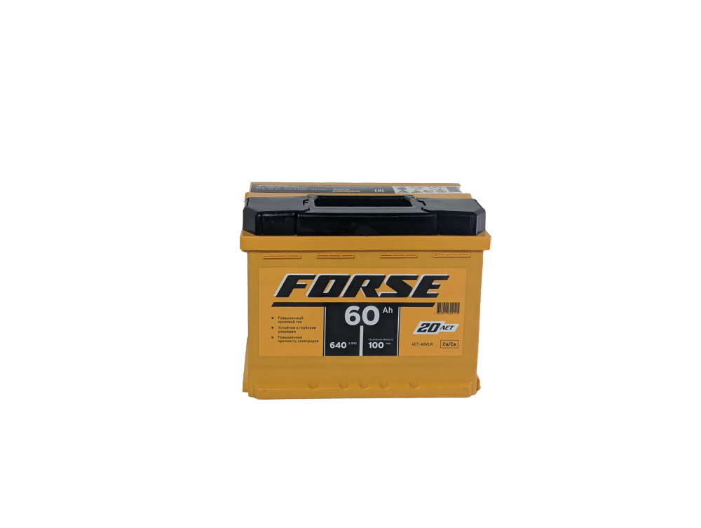 Аккумулятор FORSE 60 R+ (60 А·ч) - фото2, картинка2 Аккумулятор FORSE 60 R+ (60 А·ч) - фото2
