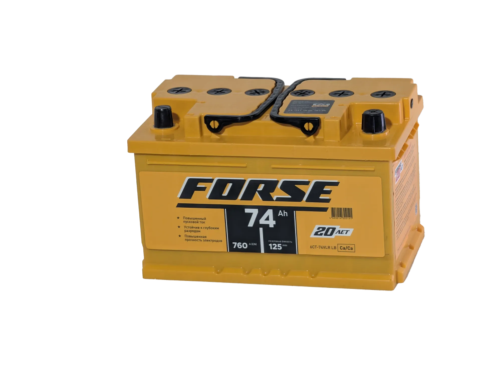 Аккумулятор FORSE 74 R+ (74 А·ч) низк - фото3, картинка3 Аккумулятор FORSE 74 R+ (74 А·ч) низк - фото3