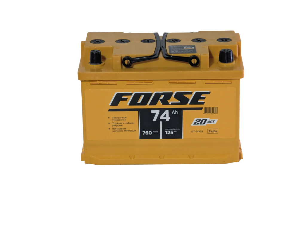 Аккумулятор FORSE 74 R+ (74 А·ч) - фото2, картинка2 Аккумулятор FORSE 74 R+ (74 А·ч) - фото2