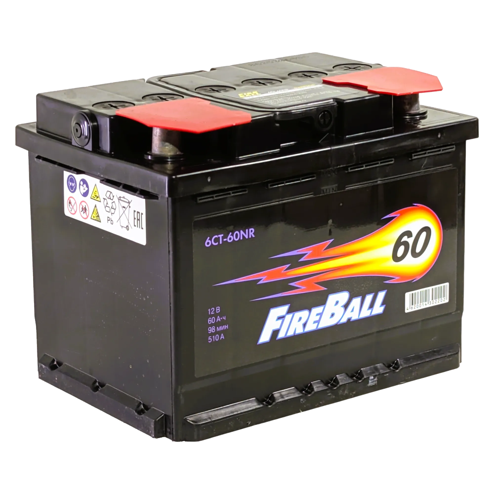 Аккумулятор FireBall 60 R+ (60 А·ч) - фото3, картинка3 Аккумулятор FireBall 60 R+ (60 А·ч) - фото3
