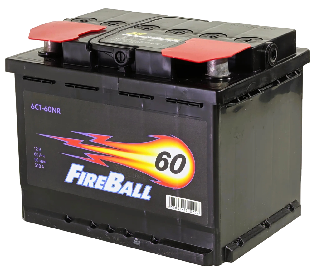Аккумулятор FireBall 60 R+ (60 А·ч) - фото, картинка Аккумулятор FireBall 60 R+ (60 А·ч) - фото