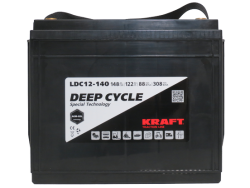 Тяговый аккумулятор KRAFT 12V-148Ah(C20) L+ (148 А·ч) - фото, картинка Тяговый аккумулятор KRAFT 12V-148Ah(C20) L+ (148 А·ч) - фото