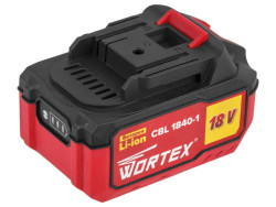 Аккумулятор Wortex CBL 1840-1 (18В/4 Ah) - фото, картинка Аккумулятор Wortex CBL 1840-1 (18В/4 Ah) - фото