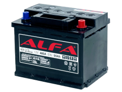 Аккумулятор ALFA Hybrid 55 R+ (55 А·ч) uz - фото, картинка Аккумулятор ALFA Hybrid 55 R+ (55 А·ч) uz - фото
