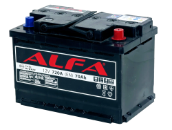 Аккумулятор ALFA Hybrid 70 R+ (70 А·ч) uz - фото, картинка Аккумулятор ALFA Hybrid 70 R+ (70 А·ч) uz - фото