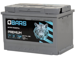 Аккумулятор BARS Premium 77 R+ (77 А·ч)  - фото, картинка Аккумулятор BARS Premium 77 R+ (77 А·ч)  - фото