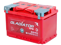 Аккумулятор Gladiator EFB 77 R+ (77 А·ч)  - фото, картинка Аккумулятор Gladiator EFB 77 R+ (77 А·ч)  - фото