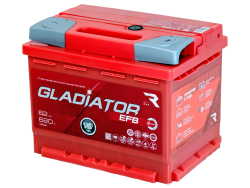 Аккумулятор Gladiator EFB 62 R+ (62 А·ч)  - фото, картинка Аккумулятор Gladiator EFB 62 R+ (62 А·ч)  - фото