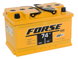 Аккумулятор FORSE 74 R+ (74 А·ч) низк - фото