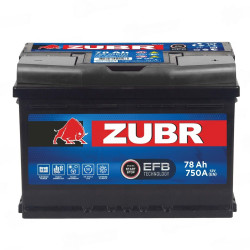 Аккумулятор ZUBR EFB 78 R+ (78 А·ч) - фото