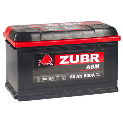Аккумулятор ZUBR AGM 80 R+ (80 А·ч) - фото