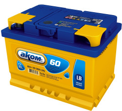 Аккумулятор AKOM 6СТ-60 R+ (60 А·ч) низк. - фото