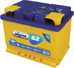 Аккумулятор AKOM 6СТ-62 R+ (62 А·ч) - фото