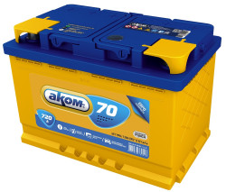 Аккумулятор AKOM 6СТ-70 R+ (70 А·ч) - фото